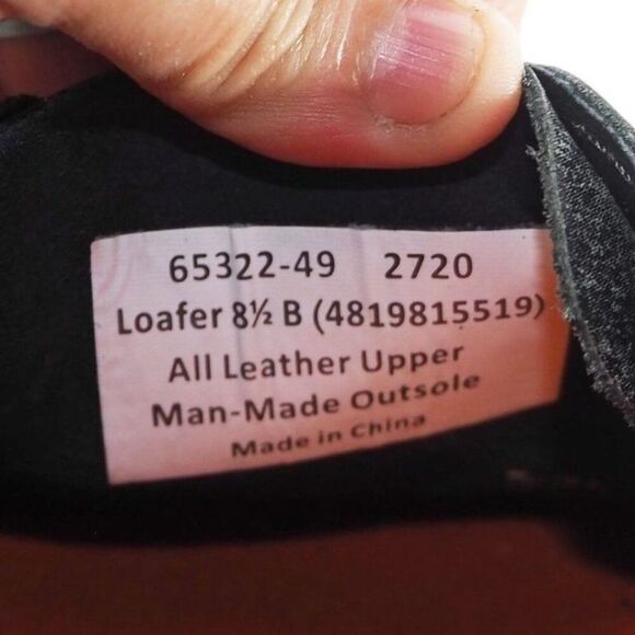 Ferrini Smoky Black Microsuede Moc Toe Leather Loafers Women's 8.5B 65322-49 - Picture 10 of 11